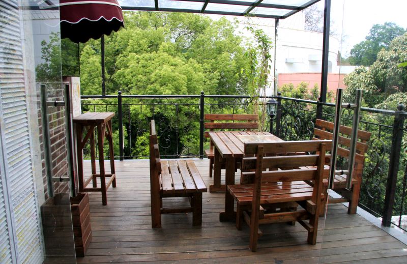 Restored Balcony Columns